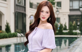 Váy trễ vai mềm mại, bí quyết tôn dáng cho bờ vai mảnh mai