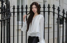 Tạo điểm nhấn kiêu kỳ bằng những mẫu áo kiểu nhiều tầng