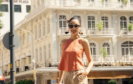 Năng lượng ngày mới từ trang phục sắc cam thời thượng