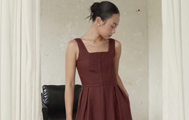 Năng động xuống phố với đầm không tay đẹp dịu dàng