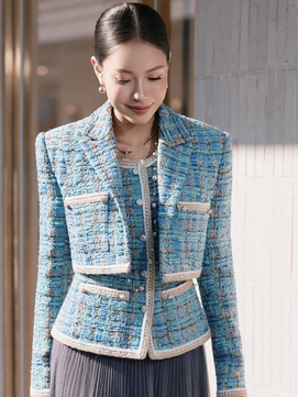 Áo tweed quyến rũ kiêu kỳ, nâng tầm mọi bản phối