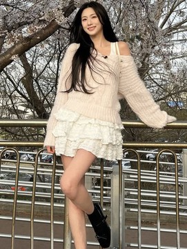 Muốn tôn dáng và nổi bật hơn nàng đừng bỏ qua chân váy xếp tầng