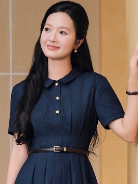 Đầm sơ mi dáng dài cho phong cách công sở thêm độc đáo