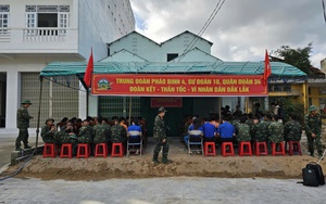 Nhà tránh lũ mới mọc lên ở hạ lưu thủy điện sông Ba Hạ: Dấu ấn thần tốc của bộ đội