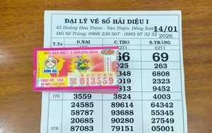 Trúng 140 tờ xổ số miền Nam ngày 14 tháng 1, khách liền lì xì đại lý