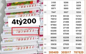 140 tờ trúng 4,2 tỉ xổ số miền Nam ngày 20 tháng 1, đại lý chờ đổi thưởng