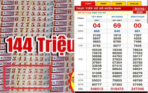Xổ số miền Nam ngày 1 tháng 10: Dãy số giúp 3 người trúng đài Bình Thuận