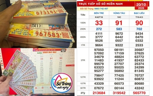 Xổ số miền Nam ngày 20 tháng 10: Mua nguyên cây vé, trúng đài Vũng Tàu