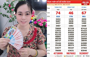 Xổ số miền Nam ngày 26 tháng 10: Tin vui cho khách mua dãy 454677 đài TP.HCM
