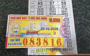 Được người nhà cho tờ vé số, người đàn ông trúng độc đắc xổ số miền Nam