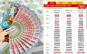 Xổ số miền Nam ngày 6 tháng 10: Hai người mua dãy 555555 trúng đài Vũng Tàu