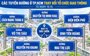 Từ hôm nay 10.10, nhiều tuyến đường trung tâm TP.HCM thay đổi tổ chức giao thông