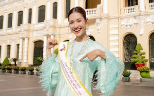 Hoa hậu Môi trường thế giới 2023 Nguyễn Thanh Hà tỏa sáng trong tà áo dài Việt