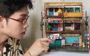 Lan tỏa trên mạng xã hội: Xây công trình tí hon
từ vật liệu đơn giản