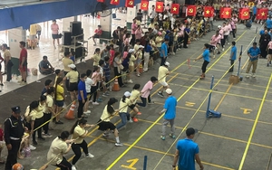 Gần 4.000 công nhân Công ty PouYuen thi chạy bộ, kéo co: Ai cũng có quà