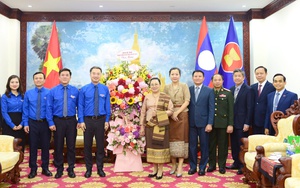 Bí thư TƯ Đoàn Nguyễn Tường Lâm chúc mừng tết cổ truyền Lào, Campuchia