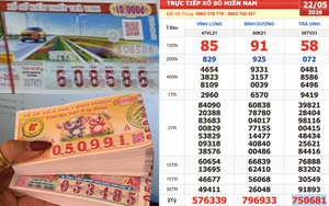 Xổ số miền Nam ngày 22 tháng 5: Người mua vé dãy số đẹp '8586' trúng đài Trà Vinh