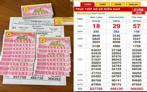 Xổ số miền Nam ngày 21 tháng 8: Hai người vừa trúng một loạt vé đài Bình Dương