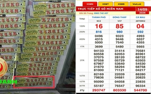 Xổ số miền Nam ngày 14 tháng 9: Tìm khách trúng độc đắc đài Cà Mau