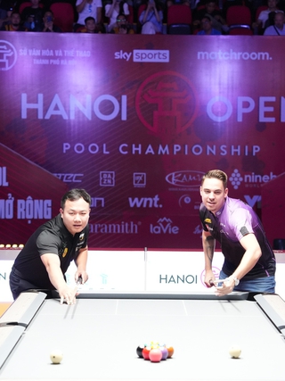 128 cơ thủ hàng đầu thế giới hội tụ ở giải Hanoi Open Pool Championship