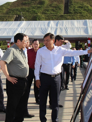 Thủ tướng Phạm Minh Chính dự lễ khánh thành hồ chứa nước Đồng Mít tại Bình Định