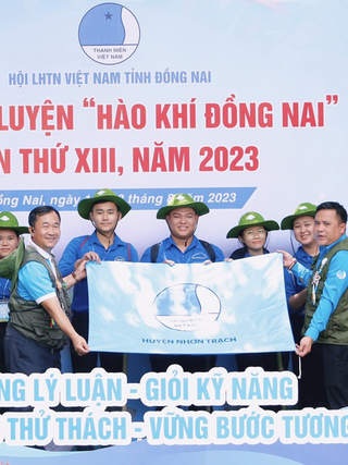 Vui nhộn Trại rèn luyện 'Hào khí Đồng Nai'