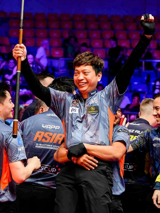 Billiards: Hoàng Sao chơi cực hay, đội châu Á tiến sát chức vô địch Reyes Cup