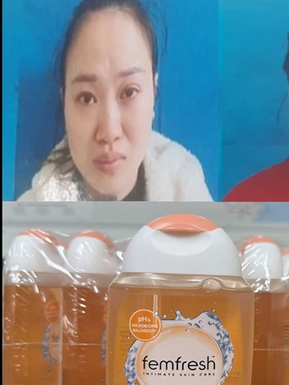 Bắt 3 nghi phạm buôn bán dung dịch vệ sinh giả