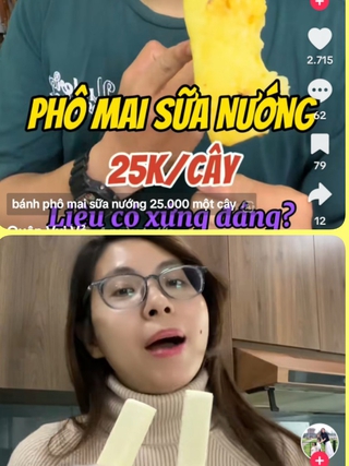 Xếp hàng hơn 30 phút để mua bánh phô mai sữa nướng