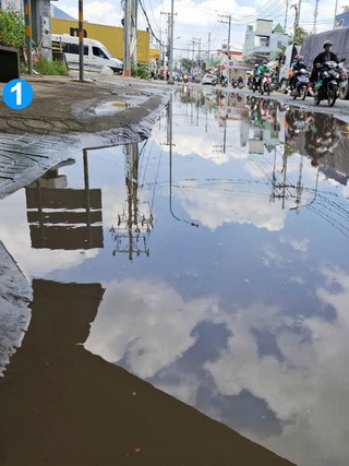 Đường ngập nước, nguy cơ xảy ra tai nạn