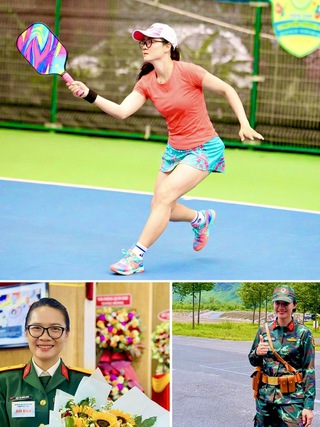 Các nữ võ sĩ vô địch thế giới vovinam 'xung trận' tại pickleball Cúp Chiến binh Sao Vàng 2025