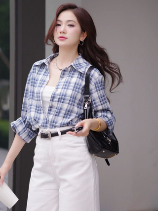 Họa tiết ca rô trở lại, giúp nàng mặc đẹp mà không hề lỗi mốt