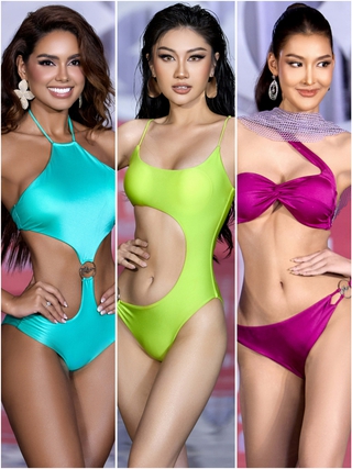 Dàn mỹ nhân Miss Cosmo 2025 diễn áo tắm nóng bỏng ở Huế