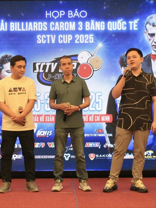 Trần Quyết Chiến, Bao Phương Vinh săn tiền thưởng 'khủng' giải billiards quốc tế SCTV Cup 2025