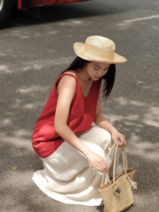Váy suông, trang phục linen là xu hướng nổi bật mùa nắng