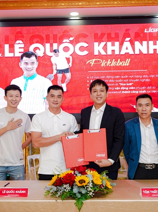 Sao pickleball Lê Quốc Khánh và dàn VĐV danh tiếng hợp tác chiến lược với LIGPRO