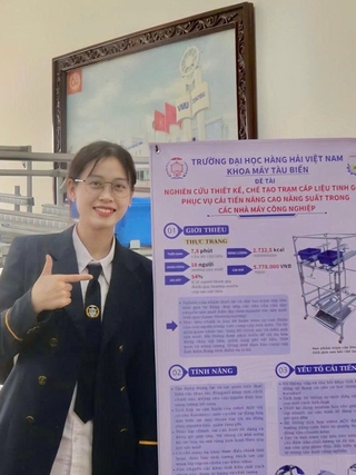 Nữ sinh hàng hải đạt GPA 3,9 theo đuổi nghiên cứu từ bài toán thực tế