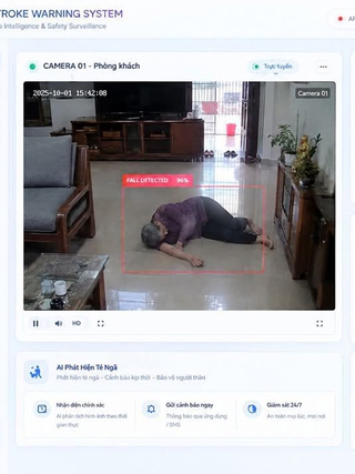 Sinh viên làm phần mềm cảnh báo ngã, dấu hiệu bất thường ở người lớn tuổi