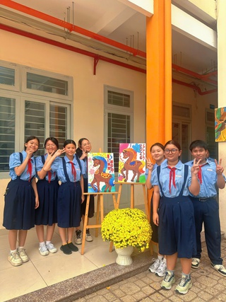 Tết Bính Ngọ: Độc đáo ngựa trong tranh của học sinh TP.HCM