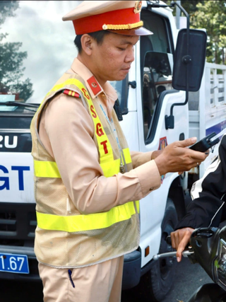 CSGT siết kiểm tra nồng độ cồn dịp Tết Bính Ngọ ở khu vực Phan Thiết