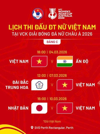 Đã có bản quyền phát sóng đội tuyển nữ Việt Nam tại giải châu Á: Thi đấu 12 giờ trưa