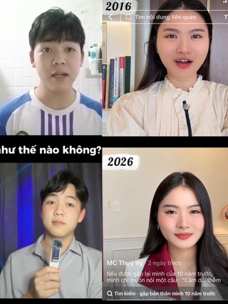 Vì sao trend trò chuyện với bản thân 10 năm trước 'gây sốt' mạng?