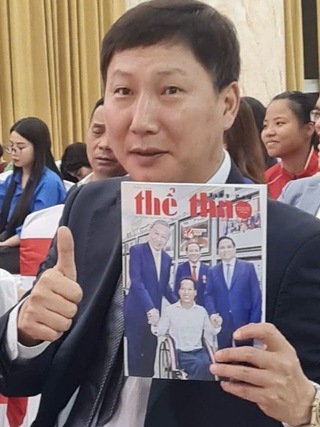 HLV Kim Sang-sik nói lời xúc động nhân Ngày Thể thao Việt Nam