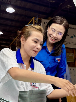 Chị Nguyễn Phạm Duy Trang tham dự chuỗi các hoạt động tại Bắc TP.HCM