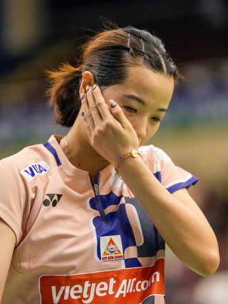 Nguyễn Thùy Linh nếm trải nỗi buồn thua cuộc ở giải cầu lông All England Open