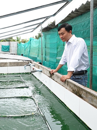 Chàng trai thuần dưỡng tảo xoắn Spirulina, thu nhập hơn 30 triệu đồng/tháng