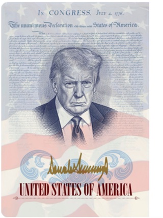 Mỹ ra mắt hộ chiếu in hình ông Trump