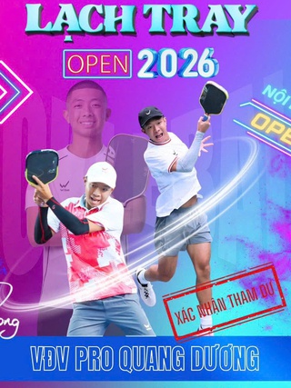 Quang Dương và dàn sao pickleball Việt Nam hội ngộ ở giải Lạch Tray Open
