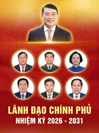 Bộ máy lãnh đạo Chính phủ nhiệm kỳ 2026 - 2031
