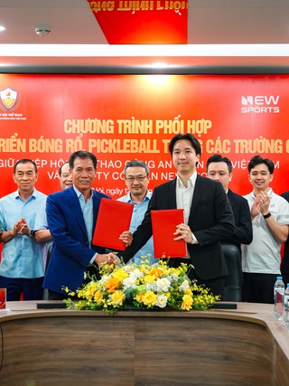 New Sports kết hợp Hiệp hội thể thao CAND đẩy mạnh phát triển bóng rổ và pickleball